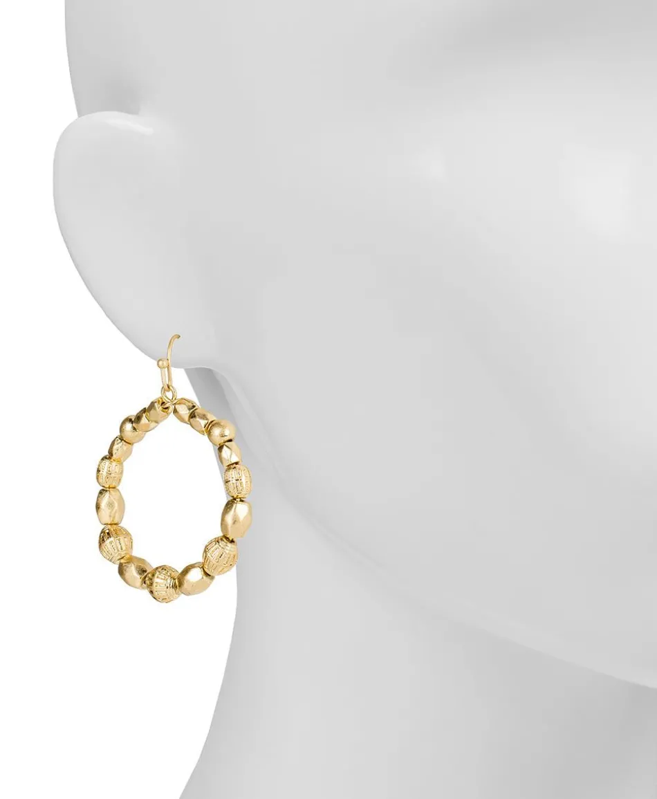 Patricia Nash Beaded Hoop Earrings| Earrings