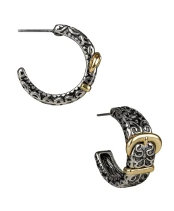 Patricia Nash Belt Hoop Earrings| Earrings