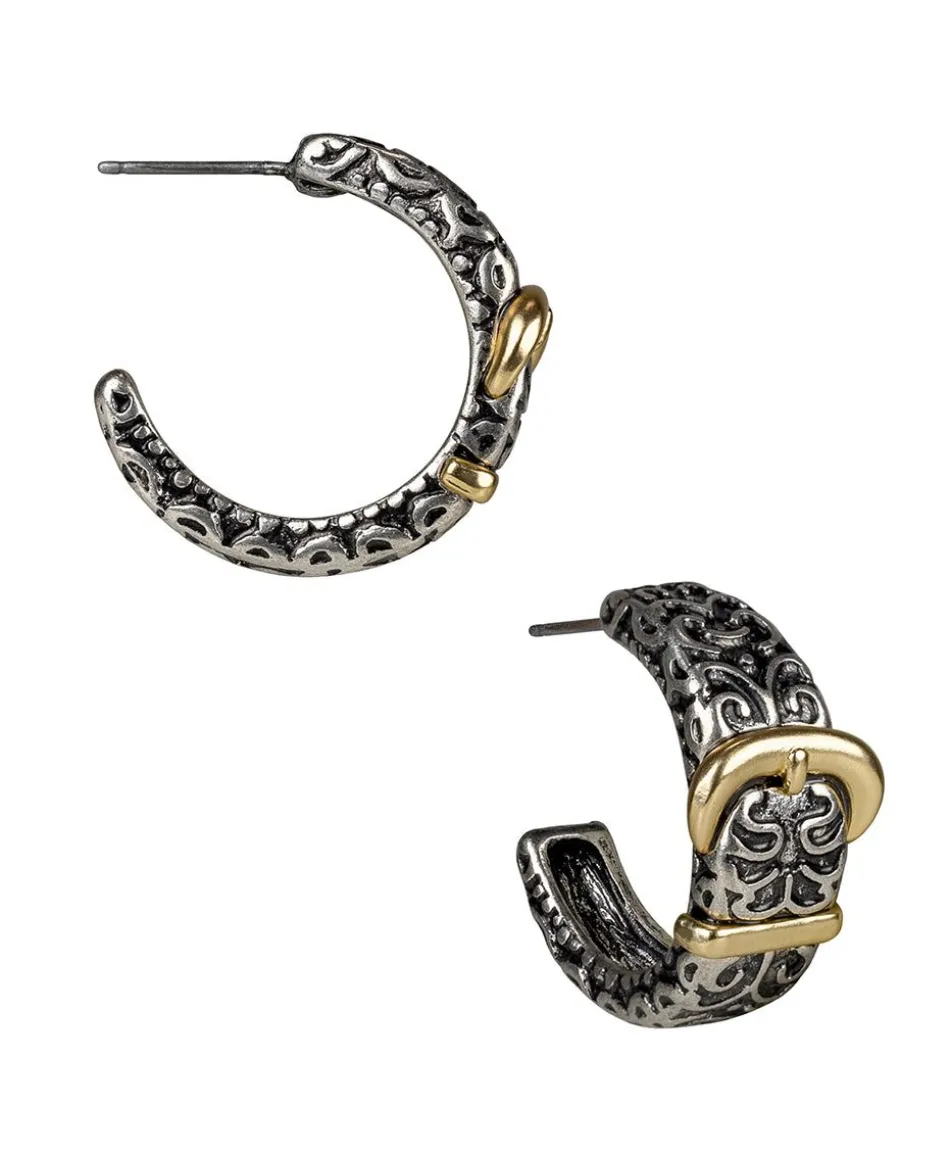 Patricia Nash Belt Hoop Earrings| Earrings