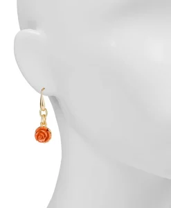 Patricia Nash Carved Rose Drop Earrings| Earrings