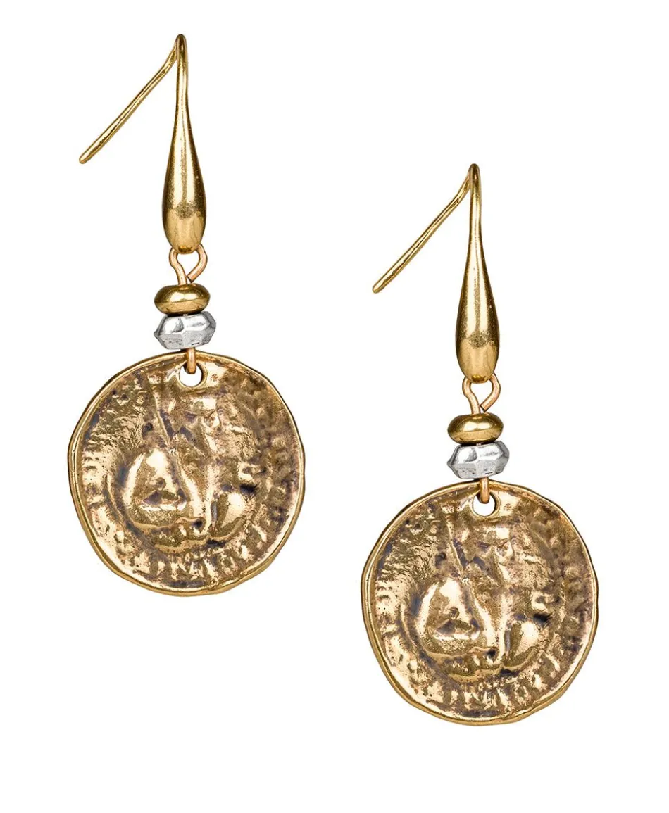 Patricia Nash Coin Drop Earrings| Earrings
