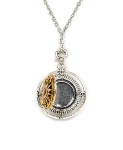 Patricia Nash Compass Locket Pendant Necklace| Necklaces