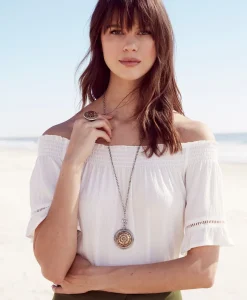 Patricia Nash Compass Locket Pendant Necklace| Necklaces