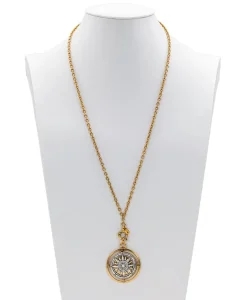 Patricia Nash Compass Locket Pendant Necklace| Necklaces