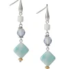 Patricia Nash Diamond Double Drop Earrings| Earrings