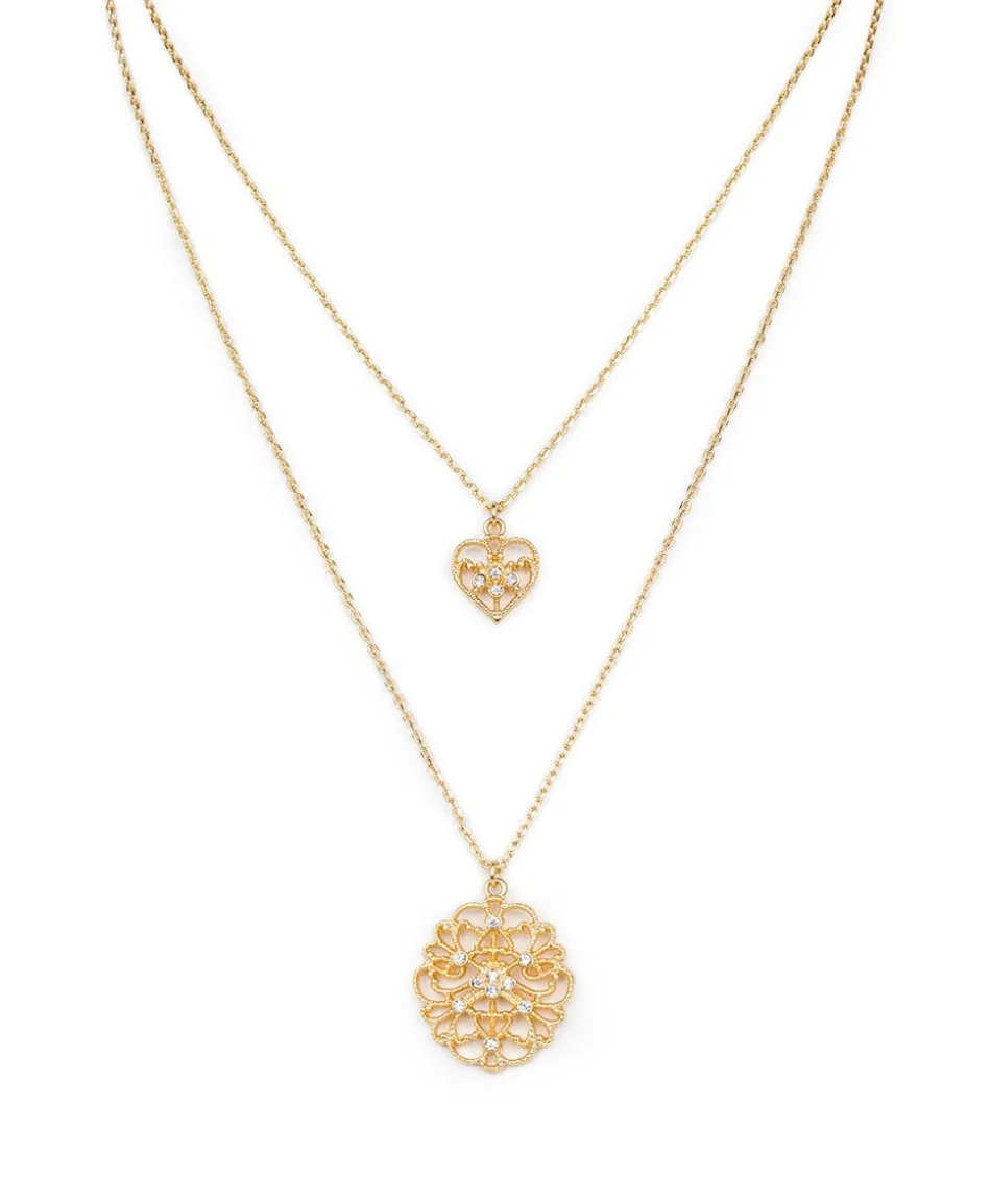 Patricia Nash Double Charm Necklace| Necklaces