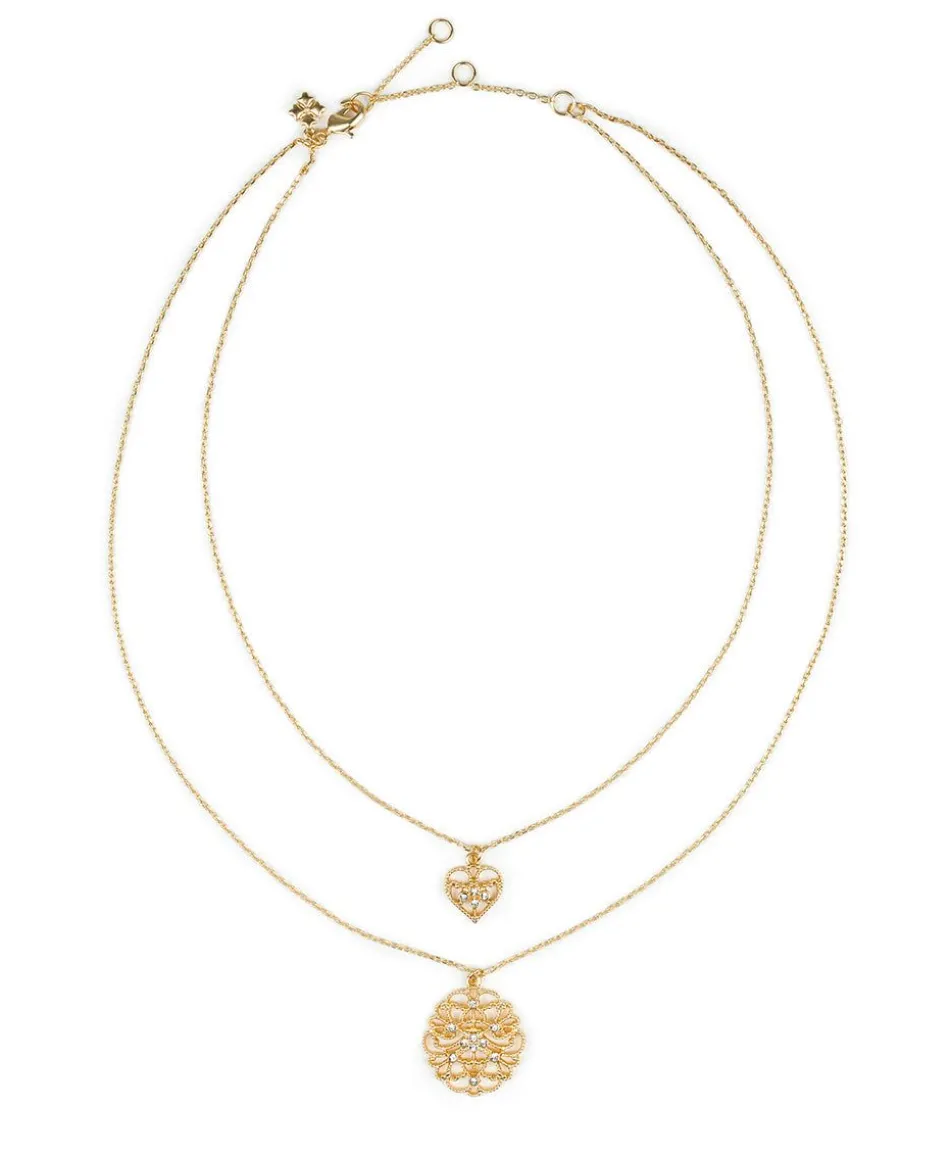Patricia Nash Double Charm Necklace| Necklaces