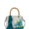 Patricia Nash Empoli Satchel With Deep Blue Sea Scarf| Satchels