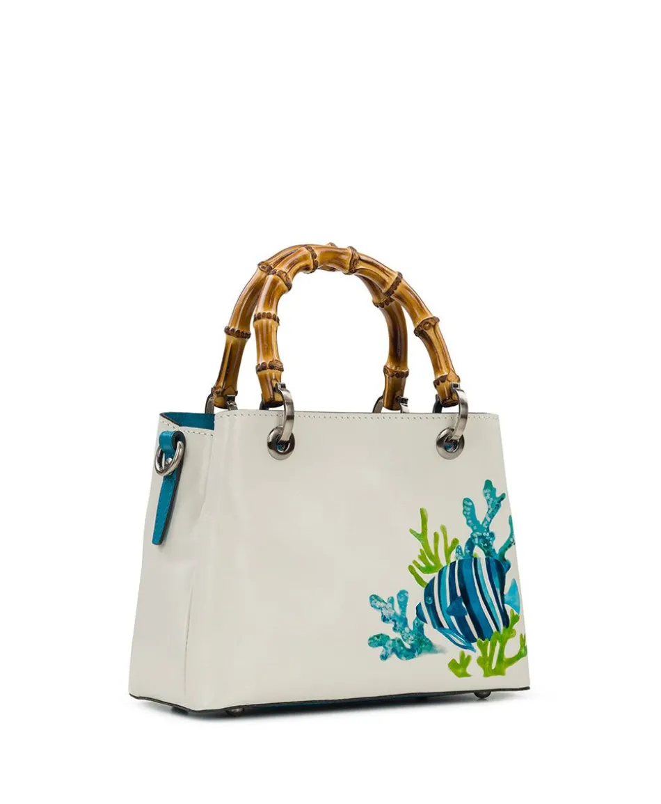 Patricia Nash Empoli Satchel With Deep Blue Sea Scarf| Satchels