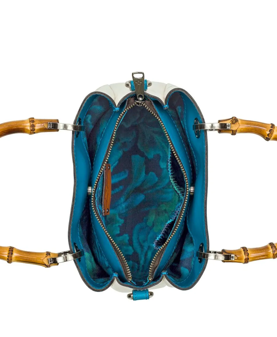 Patricia Nash Empoli Satchel With Deep Blue Sea Scarf| Satchels