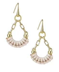 Patricia Nash Fidelia Wrapped Leather Dangle Earrings| Earrings