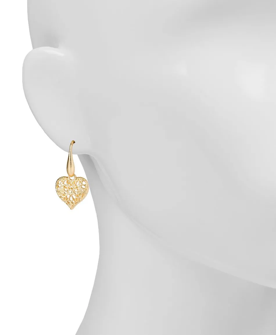 Patricia Nash Filigree Heart Dangle Earrings| Earrings