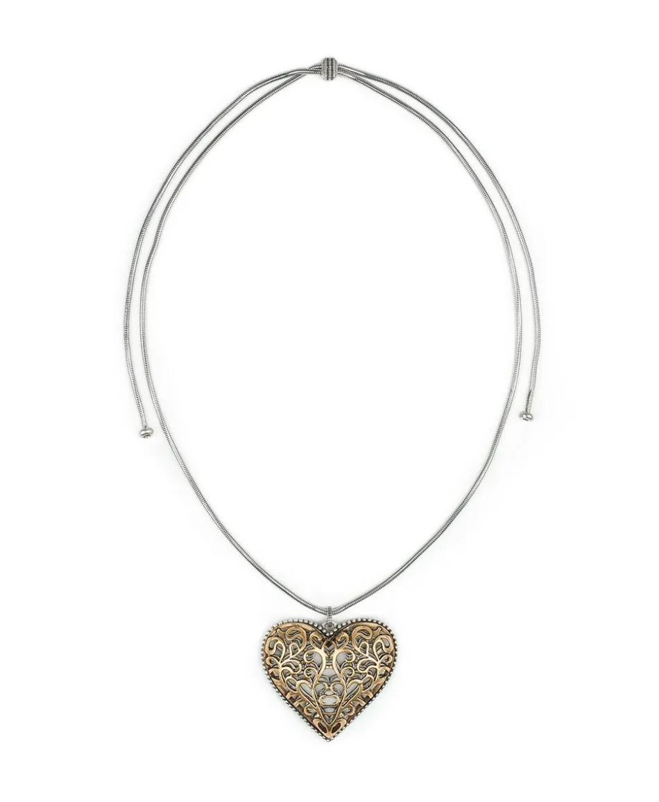 Patricia Nash Filigree Heart Pendant Necklace| Necklaces