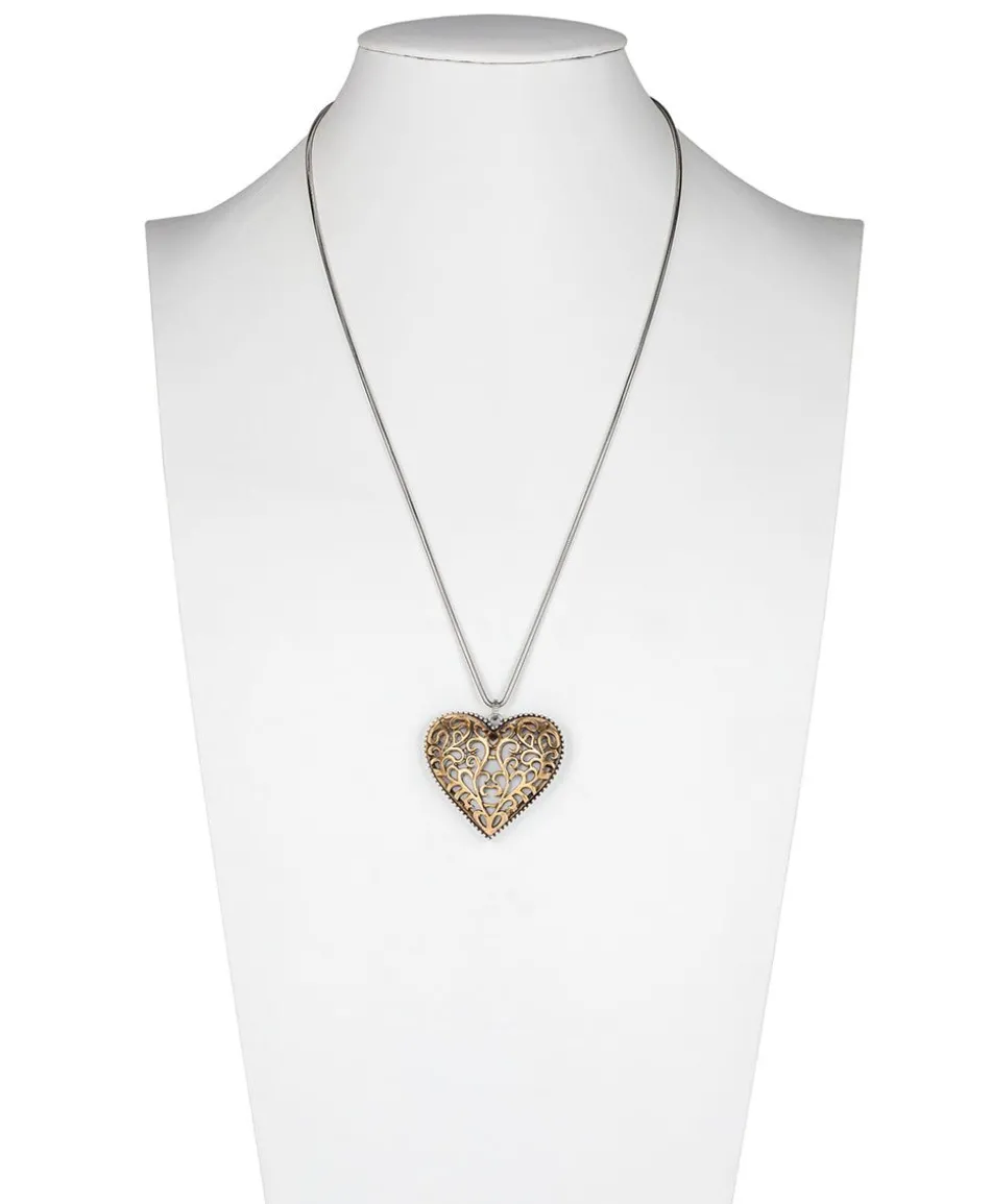 Patricia Nash Filigree Heart Pendant Necklace| Necklaces