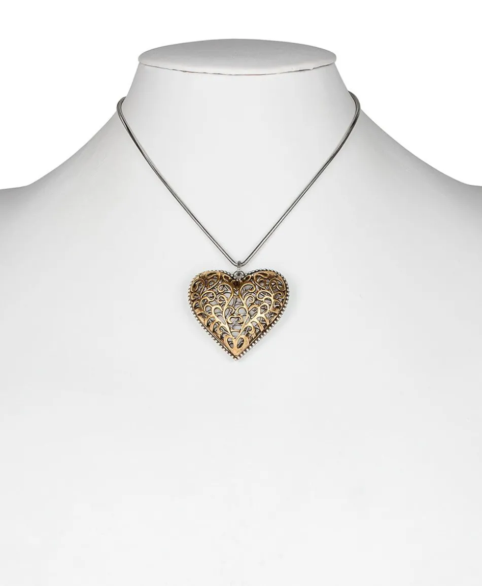 Patricia Nash Filigree Heart Pendant Necklace| Necklaces
