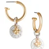 Patricia Nash Floret Drop Hoop Earrings| Earrings