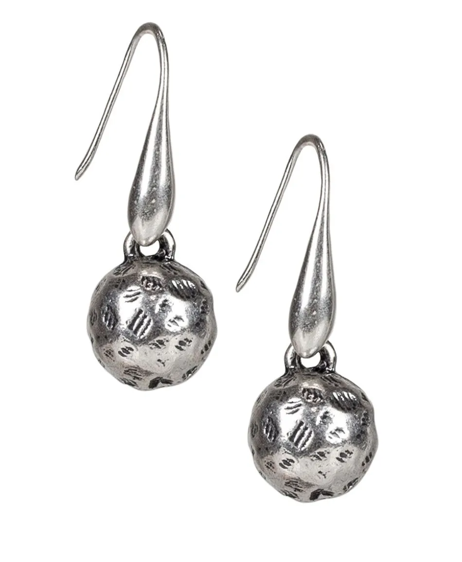 Patricia Nash Hammered Ball Drop Earrings| Earrings