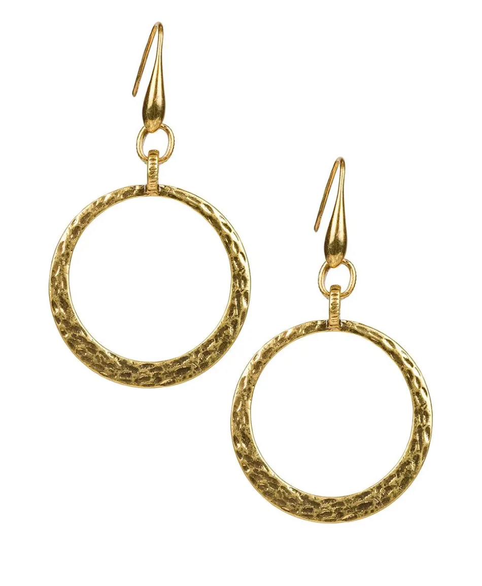 Patricia Nash Hammered Wire Hoop Earrings| Earrings