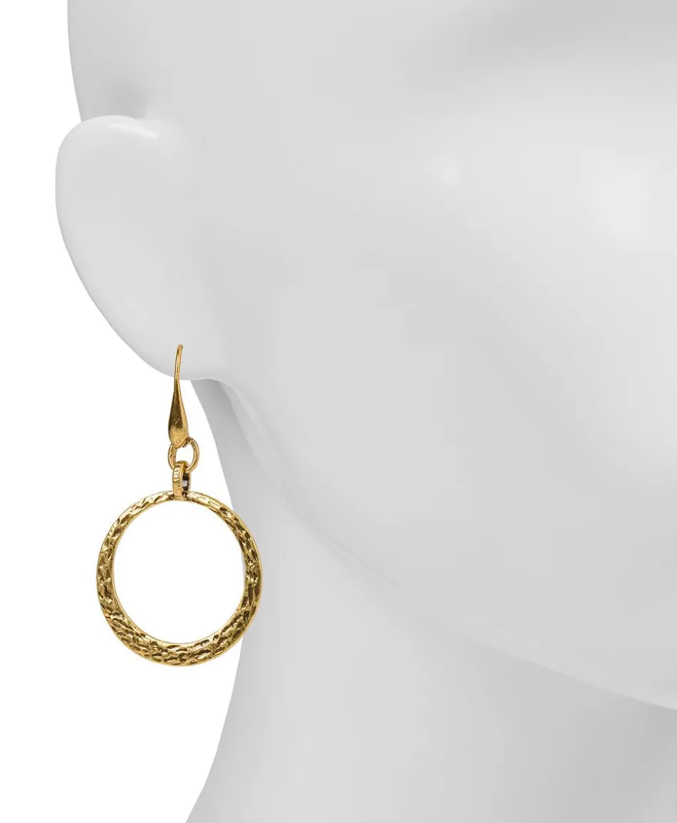 Patricia Nash Hammered Wire Hoop Earrings| Earrings