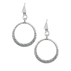 Patricia Nash Hammered Wire Hoop Earrings| Earrings