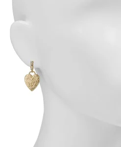 Patricia Nash Heart Lock Drop Earrings| Earrings
