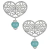 Patricia Nash Heart Post Bead Earrings| Earrings