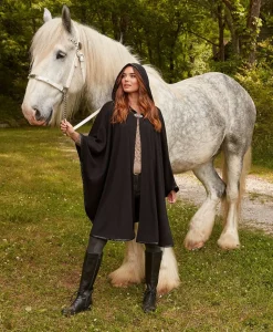 Patricia Nash Hooded Cape With Clasp| Knitwear