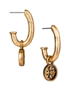 Patricia Nash J Hoop Floret Drop Earrings| Earrings
