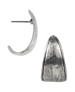 Patricia Nash J Hoop Hammered Earrings| Earrings