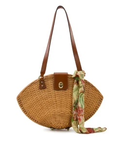 Patricia Nash Mare Shell Shoulder Bag With Scarf| Shoulder Bags
