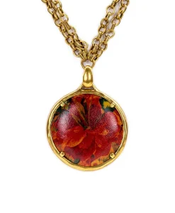 Patricia Nash Nicolina Leather Inset Necklace| Necklaces