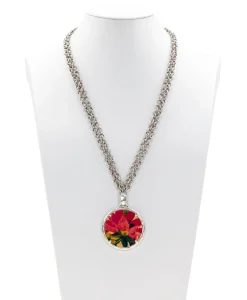Patricia Nash Nicolina Leather Inset Necklace| Necklaces