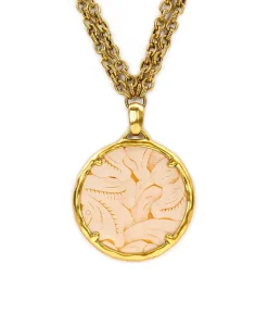 Patricia Nash Nicolina Leather Inset Necklace| Necklaces