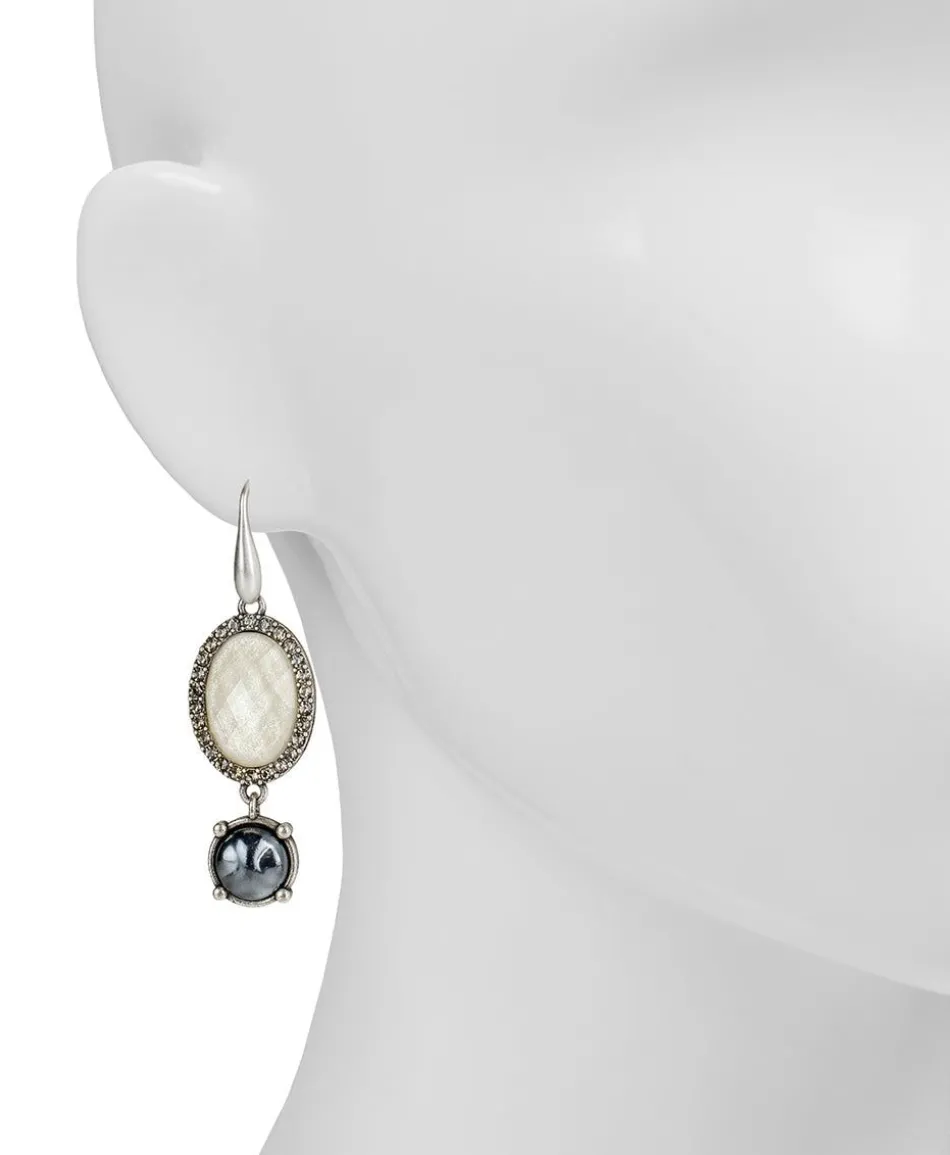 Patricia Nash Oval Double Drop Earrings| Earrings