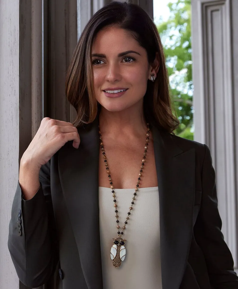 Patricia Nash Owl Button Earrings| Earrings