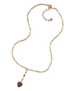 Patricia Nash Pave Heart Y Necklace| Necklaces