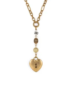 Patricia Nash Pave Heart Y Necklace| Necklaces