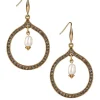 Patricia Nash Pave Teardrop With Pearl Earrings| Earrings