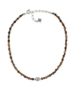 Patricia Nash Pave Wooden Beaded Necklace| Necklaces
