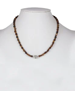 Patricia Nash Pave Wooden Beaded Necklace| Necklaces