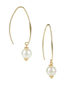 Patricia Nash Pearl Arc Hoop Bead Earrings| Earrings