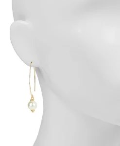Patricia Nash Pearl Arc Hoop Bead Earrings| Earrings