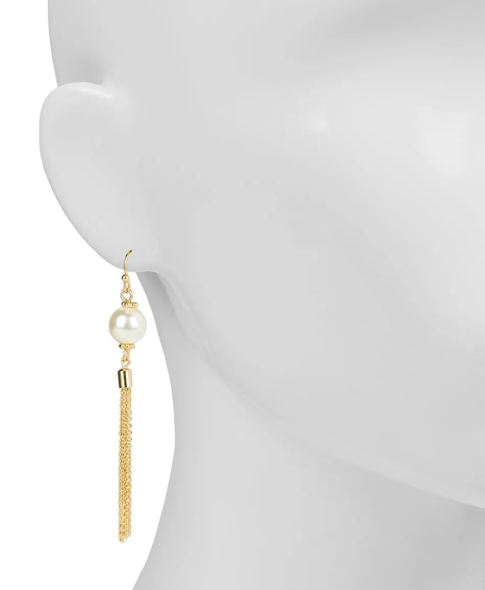 Patricia Nash Pearl Bead Earrings W/ Tassels| Earrings