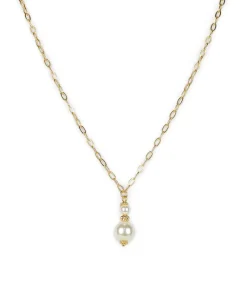 Patricia Nash Pearl Double Bead Drop Short Necklace| Necklaces
