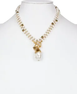 Patricia Nash Pearl Drop Adjustable Necklace| Necklaces