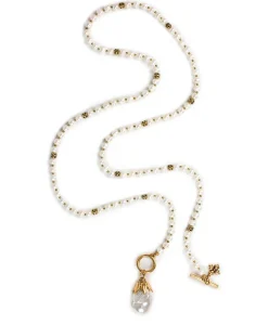 Patricia Nash Pearl Drop Adjustable Necklace| Necklaces