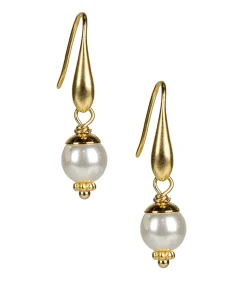 Patricia Nash Pearl Drop Wire Earrings| Earrings
