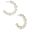 Patricia Nash Pearl Hoop Earrings| Earrings