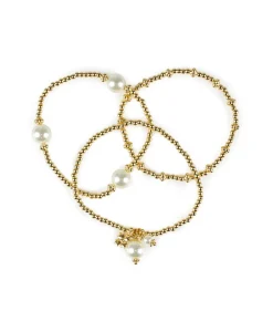 Patricia Nash Pearl Stretch Bracelet Set| Bracelets