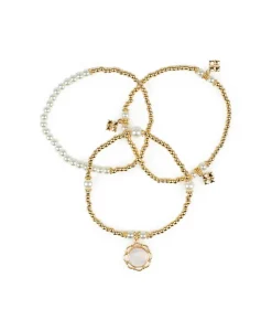 Patricia Nash Pearl Stretch Bracelet Set| Bracelets
